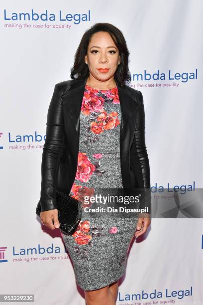 Actor Selenis Leyva attends the Lambda Legal 2018 National Liberty Awards at Pier 60 on April 30, 2018 in New York City.