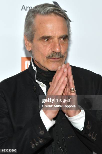 Actor Jeremy Irons attends the 45th Chaplin Award Gala at Alice Tully Hall, Lincoln Center on April 30, 2018 in New York City.