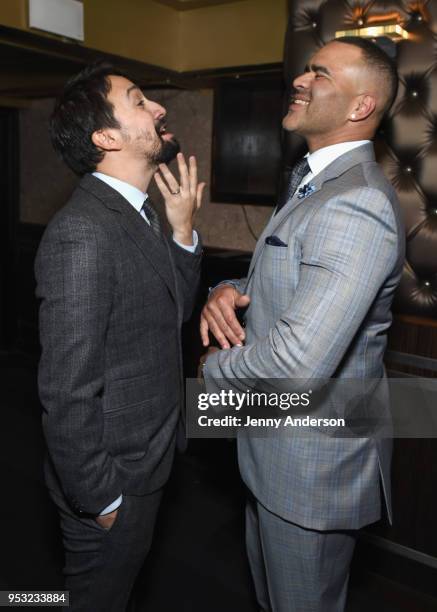 Lin-Manuel Miranda and Christopher Jackson attend The Eugene O'Neill Theater Center's 18th Annual Monte Cristo Award Honoring Lin-Manuel Miranda at...