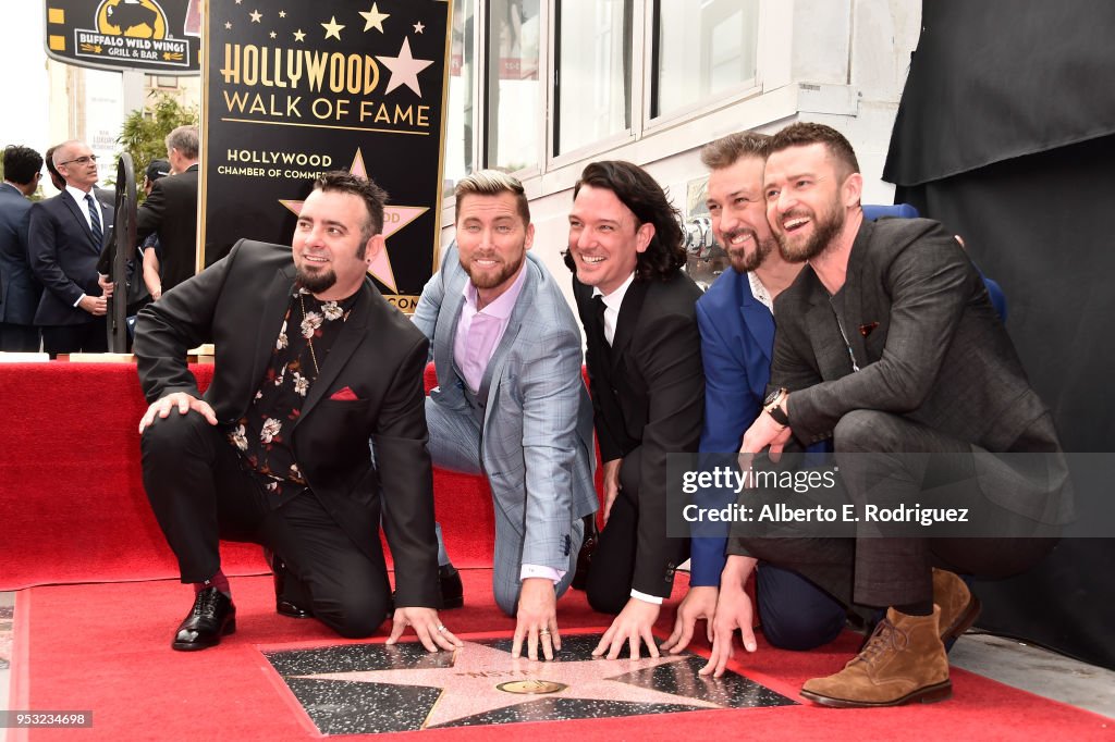 *NSYNC Honored With Star On The Hollywood Walk Of Fame