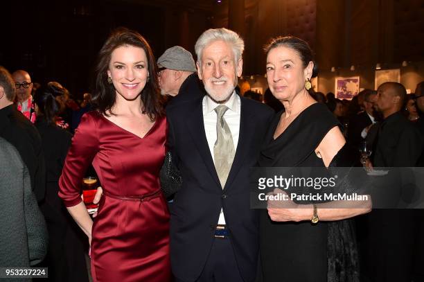 Janis Gardner Cecil, Fred Doner and Michele Oka Doner attend BOMB's 37th Anniversary Gala & Art Auction at Capitale on April 30, 2018 in New York...