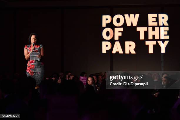 Actor Selenis Leyva speaks onstage during the Lambda Legal 2018 National Liberty Awards at Pier 60 on April 30, 2018 in New York City.