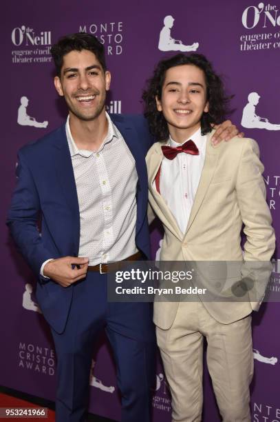 Perry Young and Mateo Ferro attend The Eugene O'Neill Theater Center's 18th Annual Monte Cristo Award Honoring Lin-Manuel Miranda at Edison Ballroom...