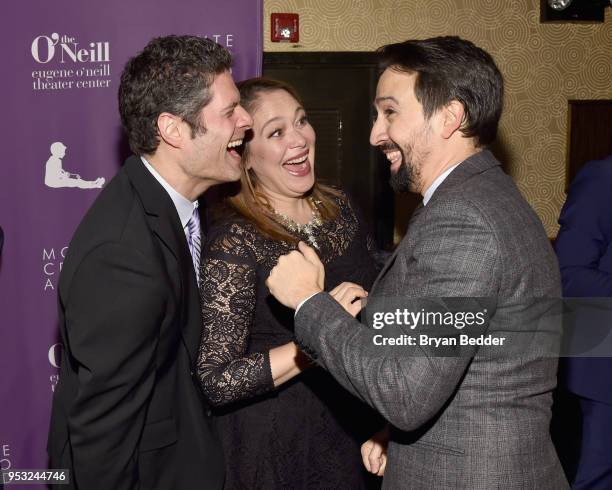 Tom Kitt, Rita Pietropinto, and Lin-Manuel Miranda attends The Eugene O'Neill Theater Center's 18th Annual Monte Cristo Award Honoring Lin-Manuel...