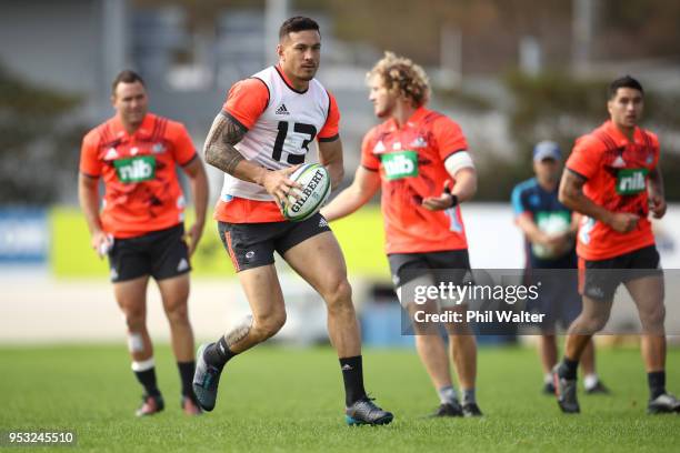 Sonny Bill Williams of the Blues during a Blues Super Rugby training session at Alexandra Park on May 1, 2018 in Auckland, New Zealand.