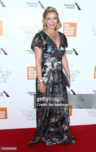 Actress Kiera Chaplin attends the 45th Chaplin Award Gala honoring Helen Mirren at Alice Tully Hall on April 30, 2018 in New York City.