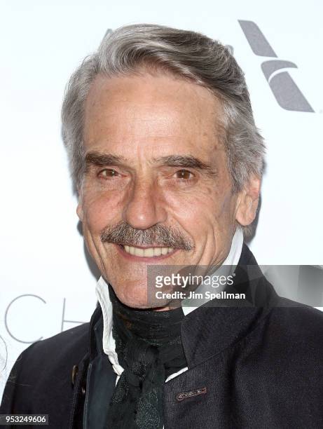 Actor Jeremy Irons attends the 45th Chaplin Award Gala honoring Helen Mirren at Alice Tully Hall on April 30, 2018 in New York City.