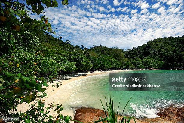 pangkor laut emerald bay - laut stock pictures, royalty-free photos & images