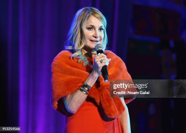 Carmen Debbane speaks onstage during the National Dance Institute Annual Gala at The Ziegfeld Ballroom on April 30, 2018 in New York City.