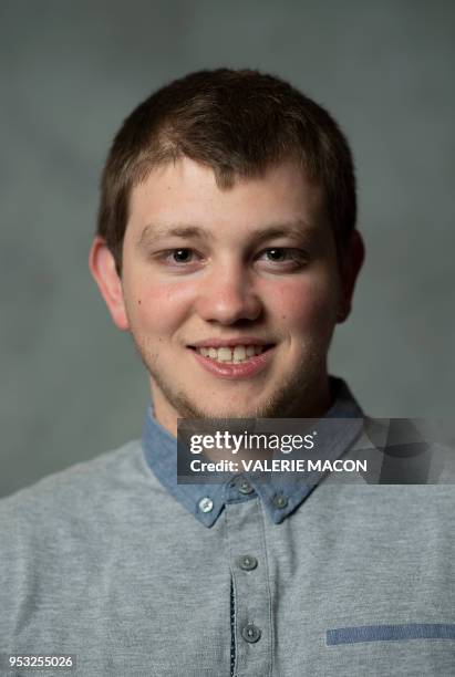 Actor Anthony Bajon poses during the Colcoa French Film Festival at the Directors Guild of America, on April 30 West Hollywood, California.