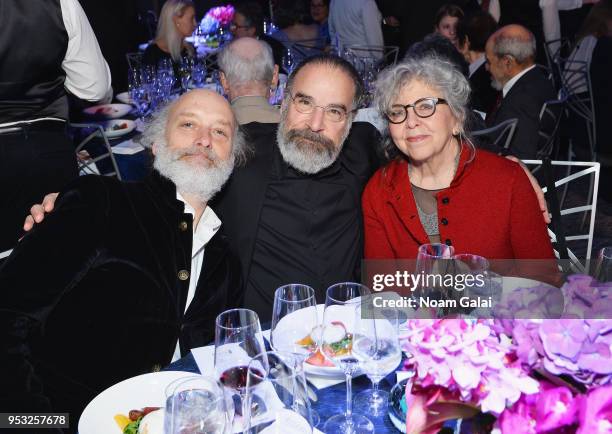 Frank Wood, Mandy Patinkin and Kathryn Grody attend the National Dance Institute Annual Gala at The Ziegfeld Ballroom on April 30, 2018 in New York...