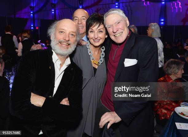 Frank Wood, Andy Diamond, Marla Diamond and Jacques d'Amboise attend the National Dance Institute Annual Gala at The Ziegfeld Ballroom on April 30,...