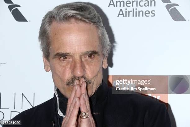 Actor Jeremy Irons attends the 45th Chaplin Award Gala honoring Helen Mirren at Alice Tully Hall on April 30, 2018 in New York City.