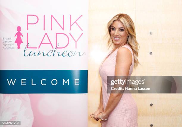 Jo Casamento arrives ahead of the 6th Annual Pink Lady Luncheon on May 1, 2018 in Sydney, Australia.