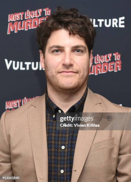 Actor Adam Pally attends Vulture and Lionsgate Present Most Likely to Murder at The London Hotel on April 30, 2018 in West Hollywood, California.