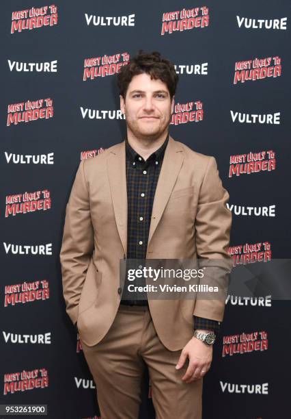 Actor Adam Pally attends Vulture and Lionsgate Present Most Likely to Murder at The London Hotel on April 30, 2018 in West Hollywood, California.