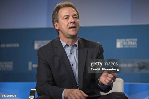 Steve Bullock, governor of Montana, speaks during the Milken Institute Global Conference in Beverly Hills, California, U.S., on Monday, April 30,...