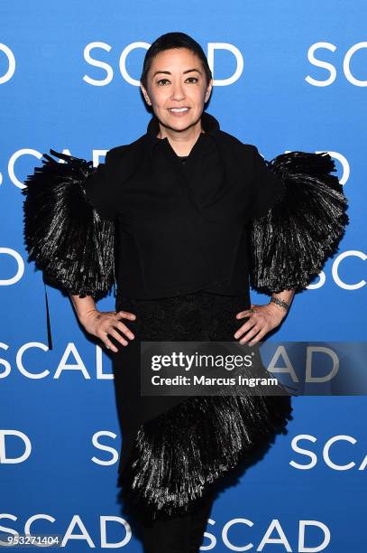 Ane Crabtree attends SCAD FASH Premiere of "The Handmaid's Tale" Exhibition at SCADshow on April 30, 2018 in Atlanta, Georgia.