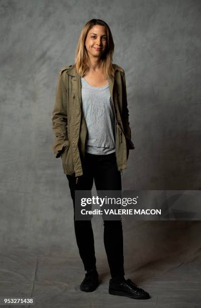 Director Delphine Baril poses during the Colcoa French Film Festival at the Directors Guild of America, on April 30 West Hollywood, California.