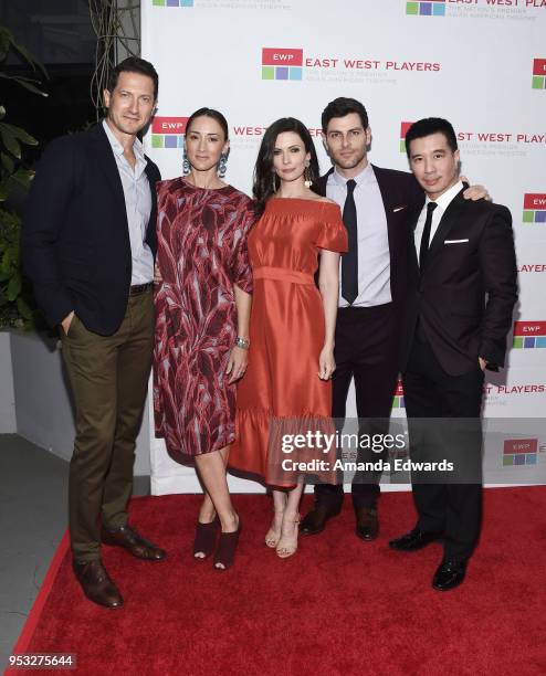 Actors Sasha Roiz, Bree Turner, Bitsy Tulloch, David Giuntoli and Reggie Lee arrive at the East West Players "The Company We Keep" 52nd Anniversary...