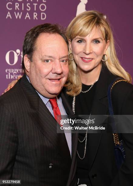 James L. Nederlander and Margo Nederlander attend The Eugene O'Neill Theater Center's 18th Annual Monte Cristo Award Honoring Lin-Manuel Miranda at...