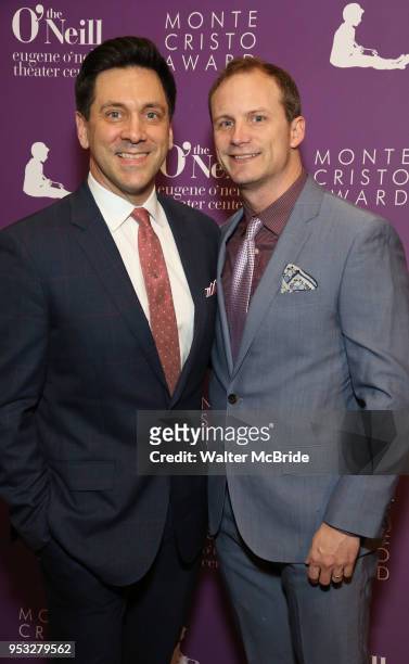 Michael Berresse and Jeff Bowen attend The Eugene O'Neill Theater Center's 18th Annual Monte Cristo Award Honoring Lin-Manuel Miranda at Edison...