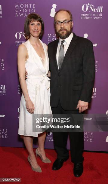 Erin Ortman and Alexander Germignani attend The Eugene O'Neill Theater Center's 18th Annual Monte Cristo Award Honoring Lin-Manuel Miranda at Edison...