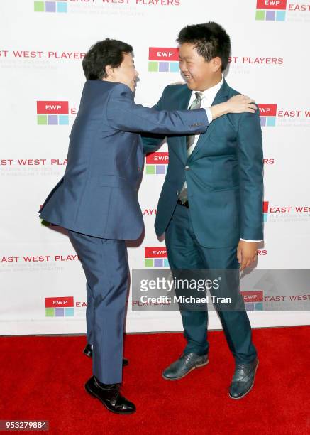 Ken Jeong and Hudson Yang attend the East West Players "The Company We Keep" 52nd Anniversary Visionary Awards Fundraiser Dinner and Silent Auction...