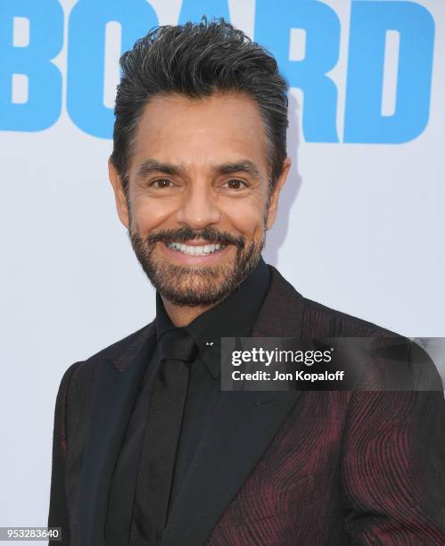 Eugenio Derbez attends the premiere of Lionsgate and Pantelion Film's "Overboard" at Regency Village Theatre on April 30, 2018 in Westwood,...