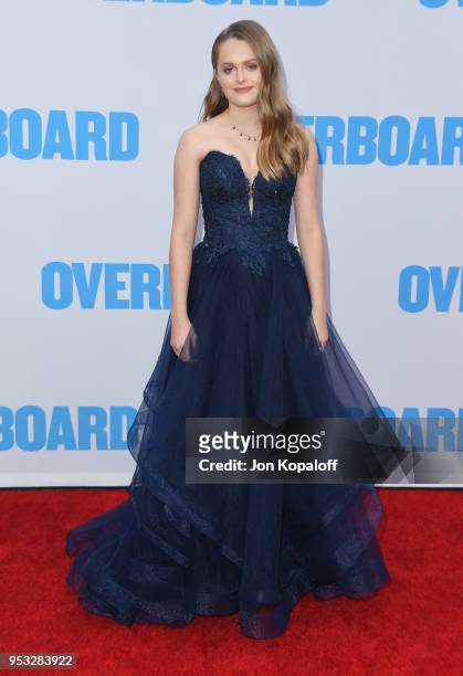 Hannah Nordberg attends the premiere of Lionsgate and Pantelion Film's "Overboard" at Regency Village Theatre on April 30, 2018 in Westwood,...