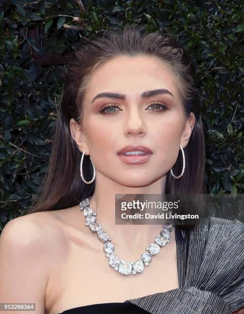 Actress Victoria Konefal attends the 45th Annual Daytime Emmy Awards at Pasadena Civic Auditorium on April 29, 2018 in Pasadena, California.