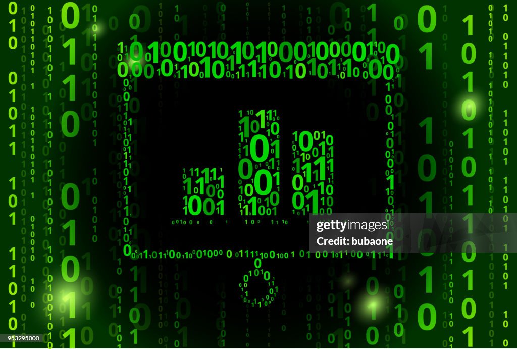 Chart Binary Code Vector Pattern Background High-Res Vector Graphic ...
