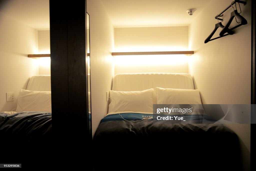 Japanese capsule hotel