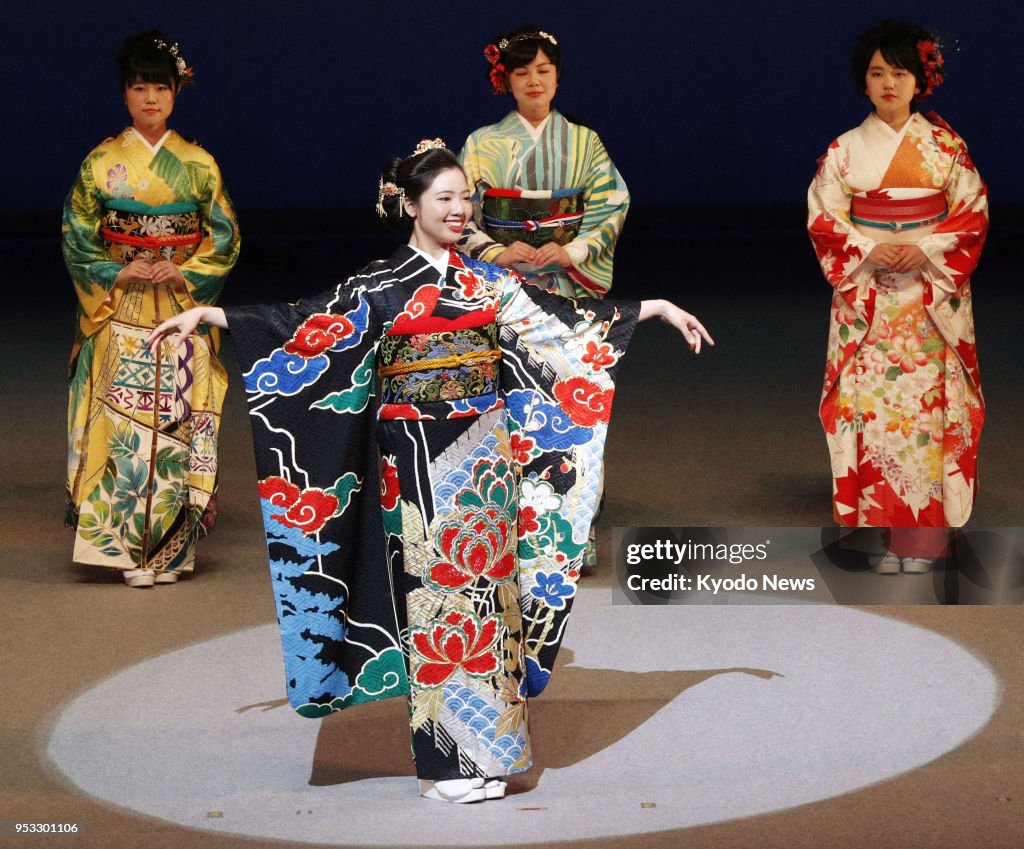 Kimono representing 100 countries