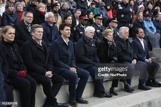 Canadian Prime Minister Justin Trudeau, Ontario Premier Kathleen Wynne, and Toronto Mayor John Tory were among the dignitaries who attended an...