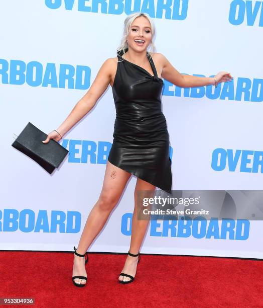 Natalie Alyn Lind arrives at the Premiere Of Lionsgate And Pantelion Film's "Overboard" at Regency Village Theatre on April 30, 2018 in Westwood,...