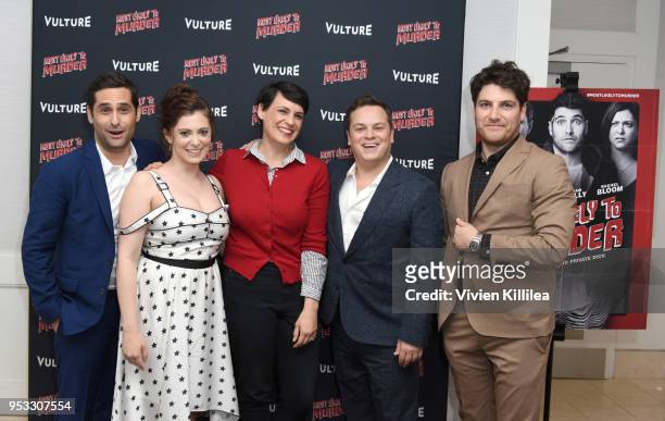 Writer Doug Mand, Hollywood Editor at Vulture Stacey Wilson Hunt, actress Rachel Bloom, director Dan Gregor and actor Adam Pally attend Vulture and...