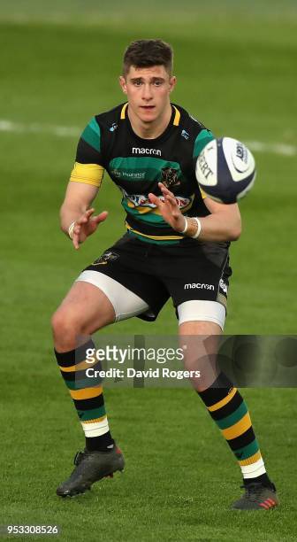 James Grayson of Northampton catches the ball during the Aviva A League Final between Northampton Wanderers and Exeter Braves at Franklin's Gardens...