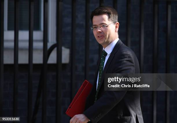 James Brokenshire, Secretary of State for Housing, Communities and Local Government attends the first cabinet meeting following the Re-Shuffle at...