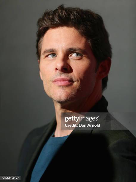 James Marsden poses at the Museum of Contemporary Art on May 1, 2018 in Sydney, Australia.