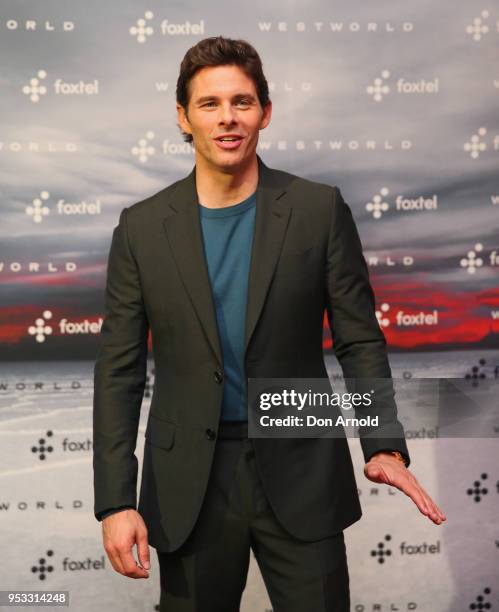 James Marsden poses at the Museum of Contemporary Art on May 1, 2018 in Sydney, Australia.