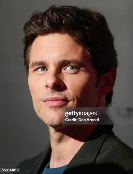 James Marsden poses at the Museum of Contemporary Art on May 1, 2018 in Sydney, Australia.