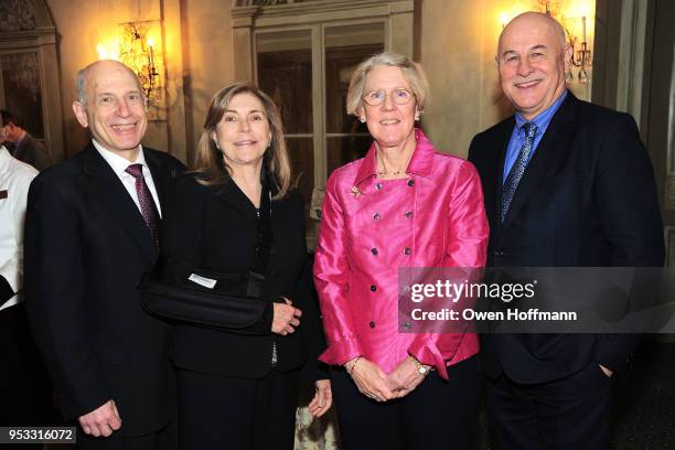 Jeffrey Aaron, Marilyn Marsden, Kenn Dudek and Guests attends Fountain House Symposium and Luncheon at The Pierre Hotel on April 30, 2018 in New York...