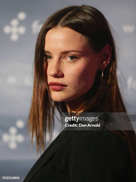 Lily Sullivan poses at the Museum of Contemporary Art on May 1, 2018 in Sydney, Australia.