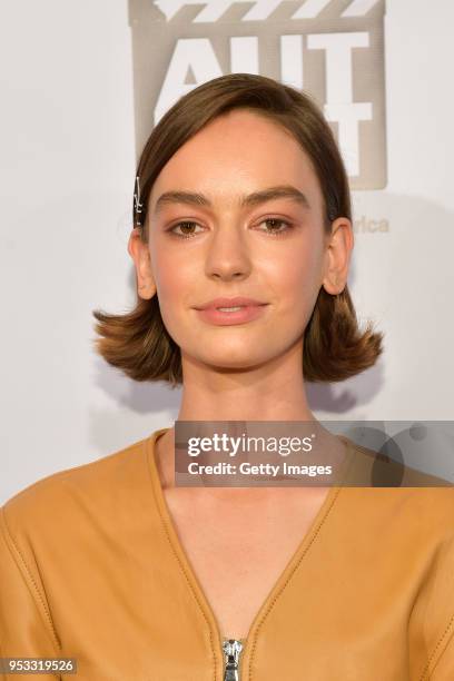 Brigette Lundy-Paine attends the 2018 AutFest International Film Festival Day 2 at Writer's Guild Theater on April 29, 2018 in Los Angeles,...