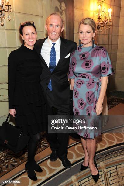 Alexia Hamm Ryan, Mark Gilbertson and Debbie Bancroft attends Fountain House Symposium and Luncheon at The Pierre Hotel on April 30, 2018 in New York...