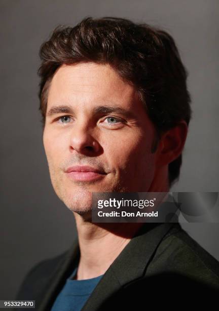 James Marsden poses at the Museum of Contemporary Art on May 1, 2018 in Sydney, Australia.