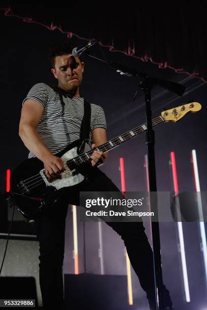 Mike Kerr of Royal Blood performs at the Logan Campbell Centre on May 1, 2018 in Auckland, New Zealand.