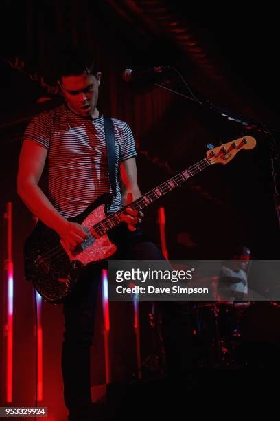 Mike Kerr and Ben Thatcher of Royal Blood perform at the Logan Campbell Centre on May 1, 2018 in Auckland, New Zealand.