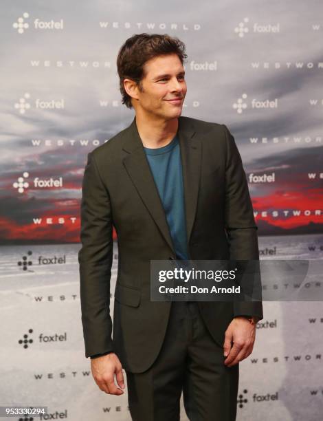 James Marsden poses at the Museum of Contemporary Art on May 1, 2018 in Sydney, Australia.